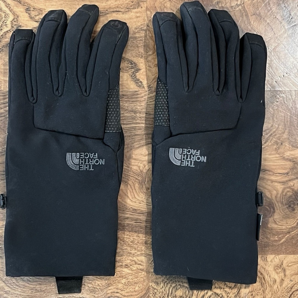 The North Face Apex Etip Gloves Men Small Black Excellent Touchscreen Softshell